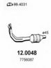 FIAT 7756087 Catalytic Converter